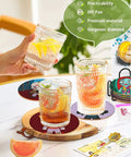 8Pcs Diamond Painting Coasters With Holder For Diy Halloween Themed Coasters Perfect For Adults And Kid Friendly Beginners
