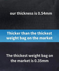 Beefy Heavy Duty Canopy Weight Bags Set of 4 for Pop Up Tents showing 0.54mm fabric thickness