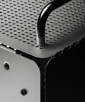 DIY Mini ITX PC Case Kit With Powder Coated Aluminum Chassis Chrome Handles Dual Slot GPU Small Form Factor Build Desk Ready