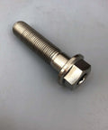 Titanium M12 X 1.25 X 50 Mm Bolt With Socket Cap Head And Hex Flange Head Dual Drive For Auto Racing And Sports Equipment Grade 5 Ti 6Al 4V Lightweight Corrosion Resistant High Strength Fastener front view