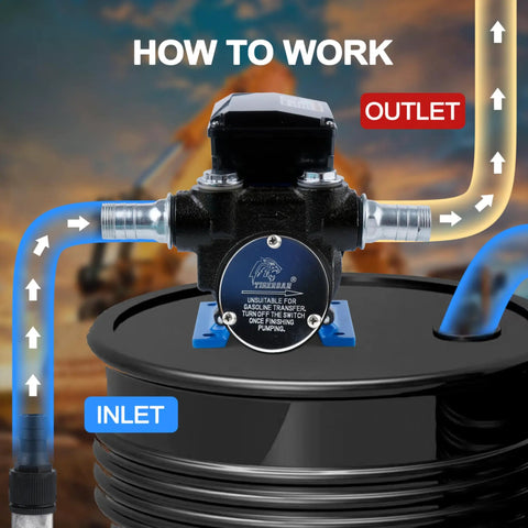 Heavy Duty Electric Oil Transfer Pump 110V Generating 18 Gpm Lightning Fast Flow And A Rock Solid 49 Ft Lift for diesel fluid transfer process.