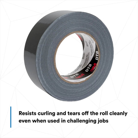 Industrial Strength Black Duct Tape For Patch Jobs And Everyday Fixes One Point Eight Eight Inch Wide By Sixty Yard Roll Eight Mil Thick
