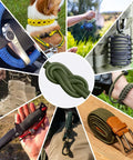 1200 Lb Paracord Rope 4.4mm Nylon Parachute Cord Spool Army Green 100 Ft 14 Strand Core Braided Sheath in DIY projects