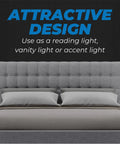 Two Pack Battery Operated Wall Sconces With Remote Easy No Wire Install Matte Black LED Wall Lights 160 Lumen over bed