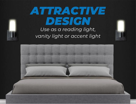 Two Pack Battery Operated Wall Sconces With Remote Easy No Wire Install Matte Black LED Wall Lights 160 Lumen over bed