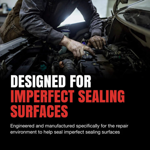 Mechanic installing Engine Intake Manifold Gasket Set 1250 for V8 Engines 4.3L 4.7L 5.0L 5.8L Durable Seal Kit in car engine bay