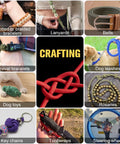 Tough As Nails Paracord Rope 750 Lb Strength For Survival And Camping Gear 4 Mm 12 Strand showcasing crafting options