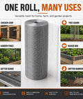 Heavy Duty Half Inch Hardware Cloth Mesh For Poultry Fencing 48 By 100 Inches 19 Gauge Zinc Coated Steel Wire Tough As Nails Flexible Long Lasting Mesh For Coops Gardens Poultry Runs Rabbits And DIY Projects, rolled mesh for chicken coop, garden fence, and tree guard