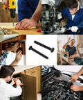 Heavy Duty Carbon Steel Flat Head Socket Cap Screws, 3/16-24 X 1-3/4 Inches, Black Oxide Finish, Grade 10.9, shown in various applications.