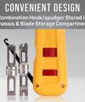 Beast Of A Punchdown Tool With 66 And 110 Blades For Punchdown Blocks And Telecom Patch Panels, ergonomic handle close-up