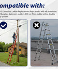 Ladder Rope Replacement For Extension Ladders Up To 40 Feet With Single Pulley Fits Werner AC30 2 image showing compatibility