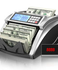 Fast Money Counter Machine For USD And EUR With Value Counting No Fuss Cash Counter Featuring UV IR MG DD LCD Display in use