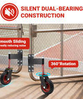 6 Inch Heavy Duty Gate Wheel With 500 Lbs Capacity For Metal Tube And Wooden Gates 360 Degree Swivel Spring Loaded