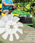 Beefed Up Heavy Duty Transmission Cooling Fan For John Deere LT155 LT166 And Sabre 1338G 1438GS 1438HS 1538H White