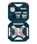 65-Piece Drilling And Driving Mixed Set with drill bits, driver bits, and accessories in open case for projects