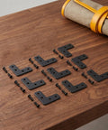 20 Pack Black Stainless Steel L Corner Brackets 1.6x1.6 Inch Thickened Right Angle Support Brace For Wood Furniture Heavy Duty Shelf And DIY Projects