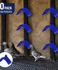 20 Pcs Dove Rest Stand Set Lightweight Plastic Bird Perches for Pigeons and Parrots installed on aviary wall