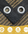 90 Percent UV Blocking Shade Cloth With Grommets For Pergola 8 By 12 Feet Sun Screen Canopy close-up of black mesh and metal grommets