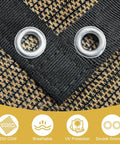 Close-up of 90 Percent Sun Block Shade Cloth With Grommets For Outdoor Patio 8x10 Feet Pergola Shade Cover, showing grommets and fabric texture.