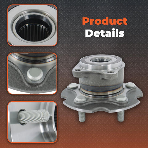 Rear Wheel Hub Bearing Replacement Kit 2-Piece Set For Toyota RAV4 2006-2018 4WD And Lexus NX200T 2015-2017 With Part Number 512374 close-up