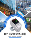 Adjustable Voltage Protector And Smart Circuit Breaker For 110V/220V Use Handles 80-210V Undervoltage To 130-300V Overvoltage 1-63A AC DIN Rail Voltage Stabilizer With Real Time Display And Overcurrent Protection, DIN rail module