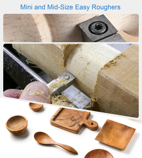 Build Tough 11Mm Square Straight Carbide Insert Tips For Woodturning And Lathe Tasks 30 Degree bevel cutting wood with tools.