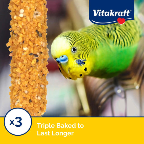 Crunch Sticks Variety Pack Parakeet Treats For Your Feathered Buddy With Orange Apricot Flavor Egg Honey Flavor Sesame Banana