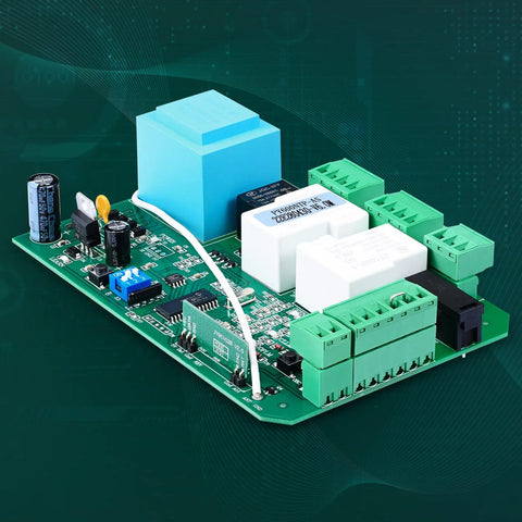 AC Sliding Gate Opener Control Board Replacement Go To DIY Friendly Main PCB with customizable components displayed