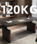 Zero Hassle Electric Standing Desk With Super Smooth One Touch Height Adjustment Heavy Duty Home Office PC Workstation Rock Solid Sit Stand Table Built For Your Daily Grind with a sleek black finish and sturdy base.