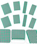 Double Sided Breadboard Kit For Soldering Projects, Compact PCB Board For DIY Prototyping featuring multiple green PCB boards