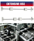 2 Pack 8mm x 350mm Linear Motion Rail Slide Guide Kit With 4 SCS8UU Bearings And 4 SK8 Rail Supports in workshop use