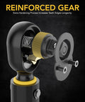 Reinforced gear of Compact 1/4 Inch Drive Torque Wrench With Dual Direction Click, 72-Tooth Gear, Micro-Adjustment 10 To 150 In-Lb.