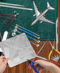 23 Piece Metal Puzzle Tool Kit for Model Building with pliers, tweezers, bending tools, file, pen knife, metal template