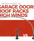 Comparison of MINI Cooper Stubby Jr Antenna 2 Inch Short Antenna Replacement For 2001 To 2026 Cars with taller antenna