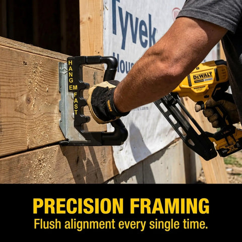 Joist Hanger Installation Jig For 2x4 To 2x12 Deck Framing Fast Time Saver Pro Grade Tool For Quick Hangers Precise Spacing And Smooth Installation With Standard Joist Nailer Compatibility