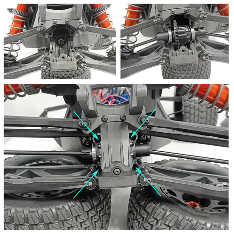 Traxxas X Maxx Front And Rear Helical Diff Ring Pinion Gear Kit Carbon Steel 32 Tooth Bevel Gear Module One Point Six