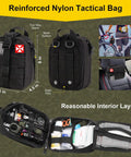 All In One Survival First Aid Kit 248 Pcs With Go-To Tactical Gear Emergency Trauma Medical Supplies In A Durable MOLLE Pouch