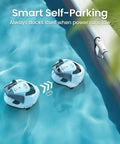 Seagull SE Cordless Robotic Pool Cleaner For Above Ground Pools With LED Indicator 100 Minute Runtime Self Parking Deep Cleaning Ideal