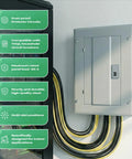 Pro Style 12 Space Circuit Breaker Panel 125 Amp Indoor Load Center With Main Lug Steel Enclosure Garage Power Hub For Homes And Workshops showing dust-proof design and multi-slot panel.
