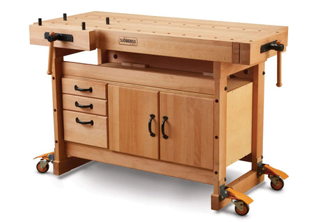 Drop Dead Heavy Workbench Caster Wheel Kit With Four Smooth Rolling Swivel Wheels And Flat Out Tough Rubber Tires For Easy Shop Floor Mobility And Bulletproof Six Two Zero Pound Capacity