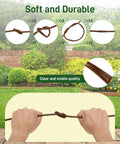 Person twisting One Quarter Inch Drip Irrigation Tubing With Six Inch Emitter Spacing, 100 Foot Roll, Built In 0.5 GPH Dripper, Drip Line