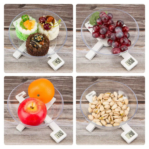 On The Go Portable Food Scale Folding Digital Kitchen Scale for Travel and Diet weighing desserts, grapes, fruits, and nuts