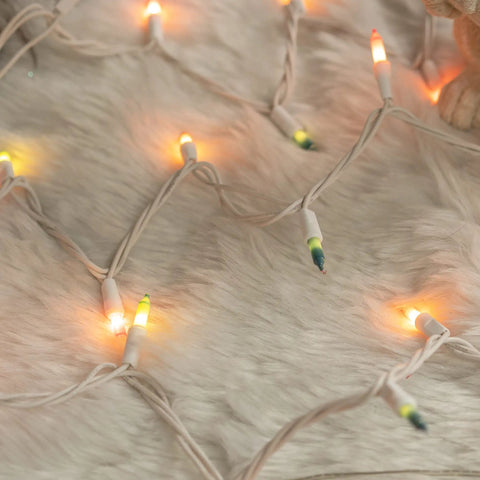 Pastel Easter Mini String Lights 100 Count 20 Ft White Wire Incandescent Multicolor Bulbs UL Certified For Indoor Outdoor Yard Patio Party Home Decor Vibe