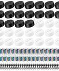 35 Pack 3D LED Light Bases With Remote Control 16 Colors USB Powered Acrylic Night Lamps in white and black, remotes and cables included