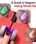 Alnico U Shaped Horseshoe Magnet With 22 Lb Pull Purple Utility Magnet used for creating velvet nail art designs