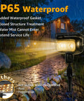 Lit Robot Style Solar Garden Lights 4 Pack IP65 Waterproof Outdoor LED Spotlight With 360 Rotation in rainy garden