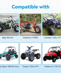 Compatible vehicles for 19x7-8 Street Tubeless ATV Go Kart UTV Tire including Baja Warrior, Coleman CT200U, Coolster 125cc ATV