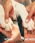 No-Fuss Rechargeable Pet Claw Grinder For Dogs And Cats Quiet Lightweight Rotary Nail Trimmer With Built-In Battery 12000 Rpm before and after nail care hands showing the difference.