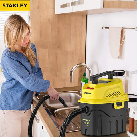 3 Gallon Wet Dry Shop Vacuum With 3 Peak HP Motor Powerful Suction Portable 2 In 1 Auto Detailing Vacuum for kitchen use