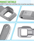 Gray Door Lock Strike Replacement For LG And Kenmore Elite Front Load Washers Compatible With WM3050CW WM3600HVA WM3770HVA WM3170CW MFG63099101 Keeps Door Shut During Wash Cycle Easy DIY Washer Repair Part